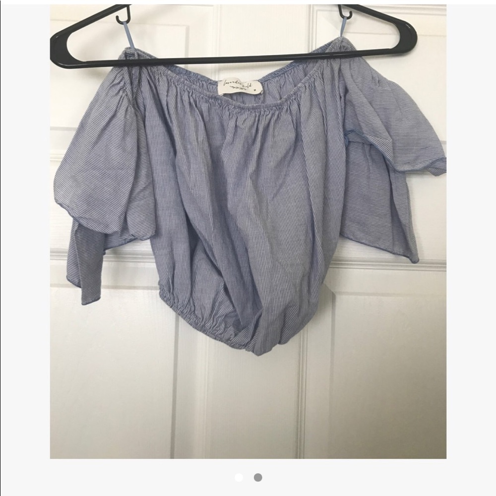 Crop off the shoulder blouse